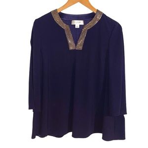 St. John Evening Rhinestone Blouse